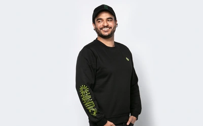 Product afbeelding: Sweater met Tweakers username groen