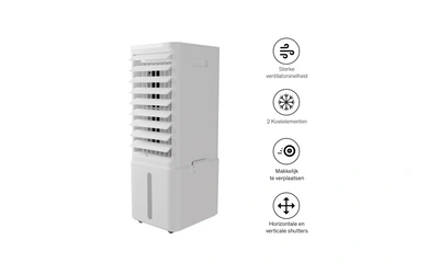 Product afbeelding: Air Cooler - 65W met LCD scherm - Wit - Sinji