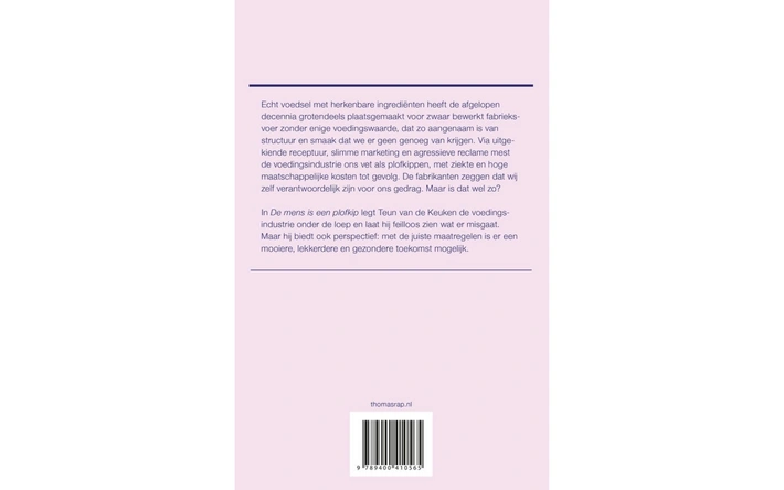 Product afbeelding: De mens is een plofkip