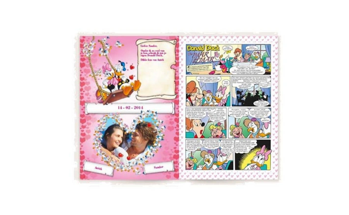 Product afbeelding: Gepersonaliseerde Donald Duck Liefde