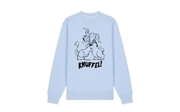 Product afbeelding: Jan, Jans en de Kinderen Sweater - 'Knuffel' Blue Soul