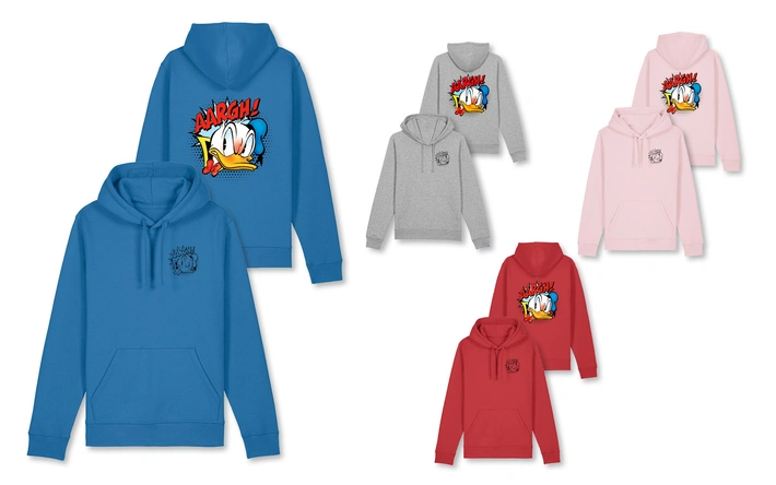 Product afbeelding: Donald Duck 'Donald Boos' Hoodie - Grijs