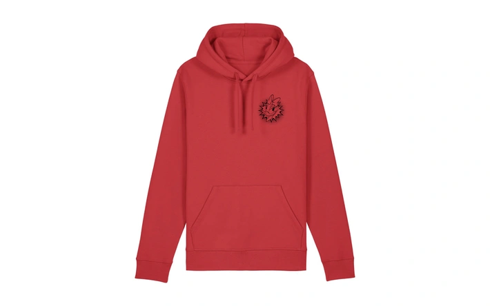 Product afbeelding: Hoodie 'Katrien' - Rood
