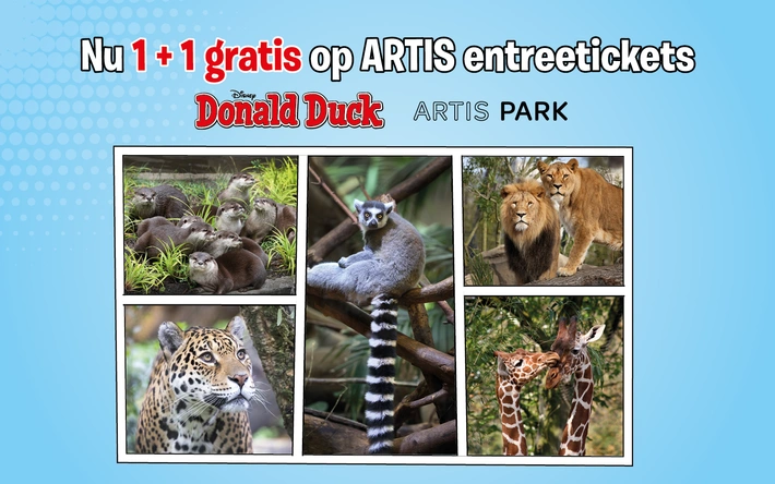 Product afbeelding: Speciale Donald Duck ARTIS-Park actie