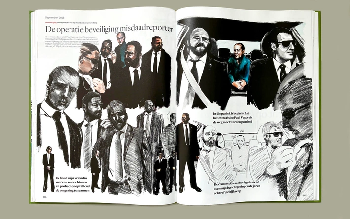 Product afbeelding: Hoofd Hart Hand - Sjoukje Bierma 10 jaar illustraties voor Het Parool