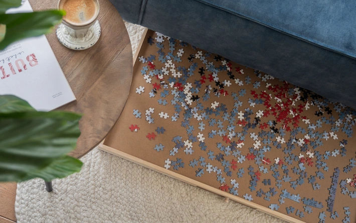 Product afbeelding: Puzzelplaat - 1000 Stukjes – Puzzelbord met 6 Lades – BREND