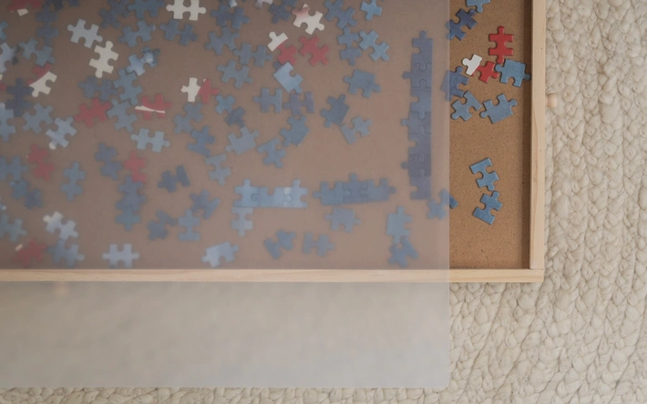 Product afbeelding: Puzzelplaat - 1000 Stukjes – Puzzelbord met 6 Lades – BREND