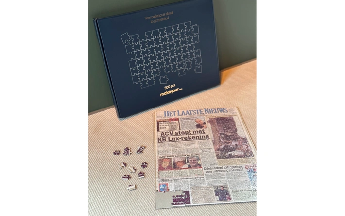 Product afbeelding: Geboortekrant puzzel