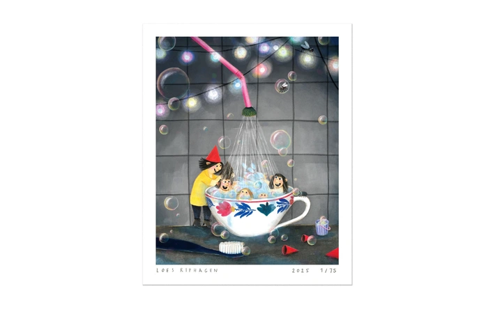 Product afbeelding: kunstprint Kabouterboek - Loes Riphagen