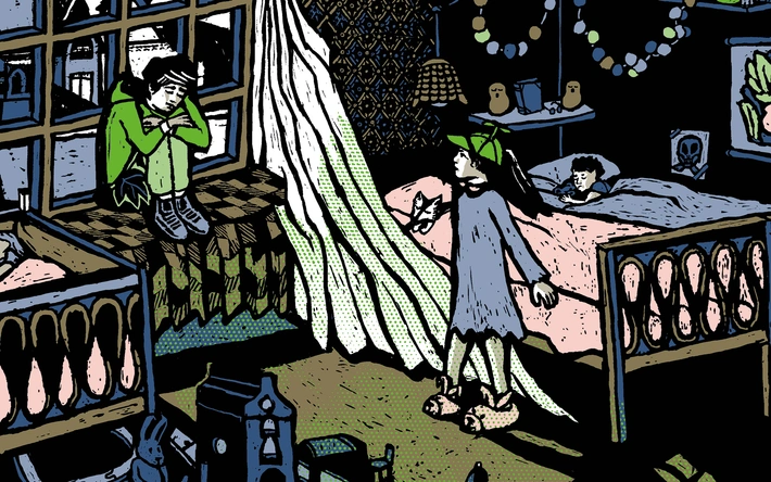 Product afbeelding: Kunstprint Peter Pan; Slaapkamer - Floor Rieder