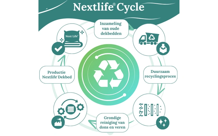 Product afbeelding: Boxkussen met Gerecycled Dons - 50x60cm - Ten Cate