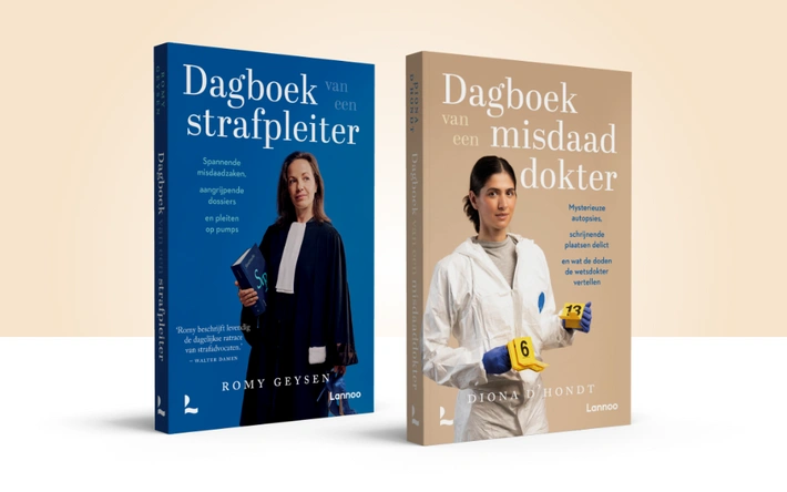 Product afbeelding: True Crime Boekenpakket Dagboek Strafpleiter-Misdaaddokter