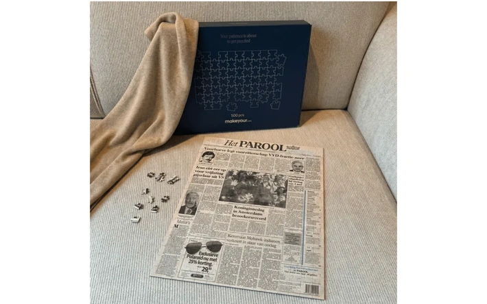 Product afbeelding: Geboortekrant Puzzel Het Parool