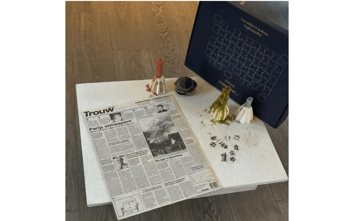 Product afbeelding: Geboortekrant Puzzel Trouw