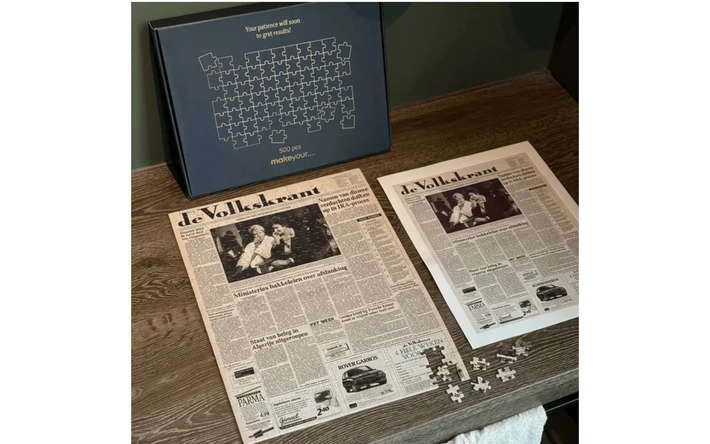 Product afbeelding: Geboortekrant Puzzel Volkskrant