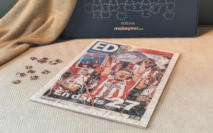 Product afbeelding: Puzzel voorpagina ED - PSV kampioen