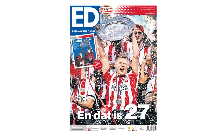 Product afbeelding: Puzzel voorpagina ED - PSV kampioen