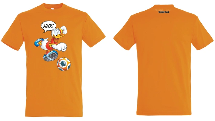 Product afbeelding: Donald Duck T-shirt Oranje Voetbal