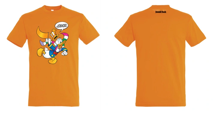 Product afbeelding: Donald Duck T-shirt Oranje Joehoe
