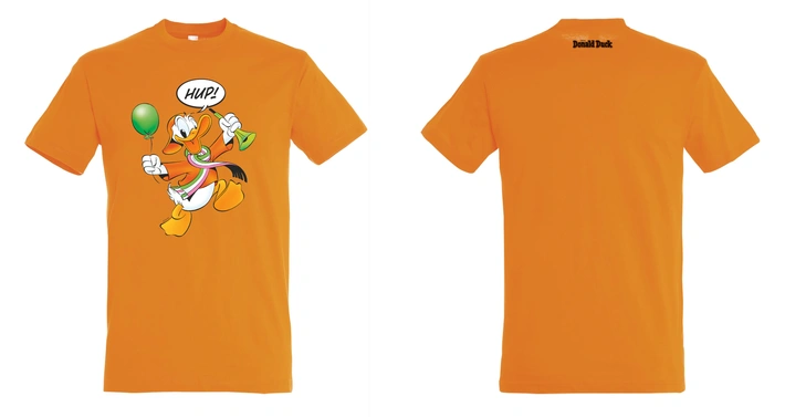 Product afbeelding: Donald Duck T-shirt Oranje Hup