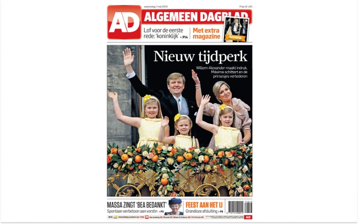 Product afbeelding: Iconische voorpagina AD