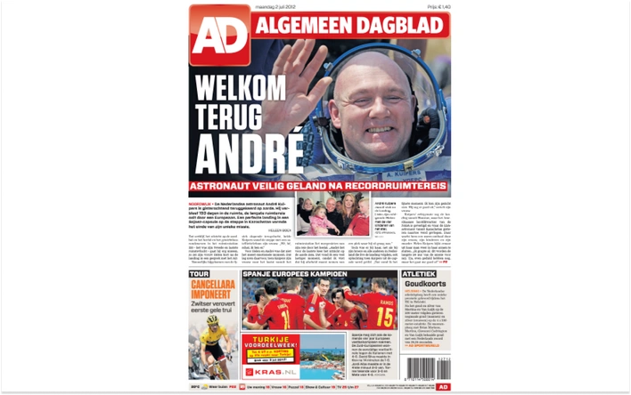 Product afbeelding: Iconische voorpagina AD