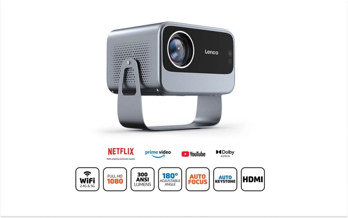 Product afbeelding: LCD-projector – Full HD 1080P - Lenco