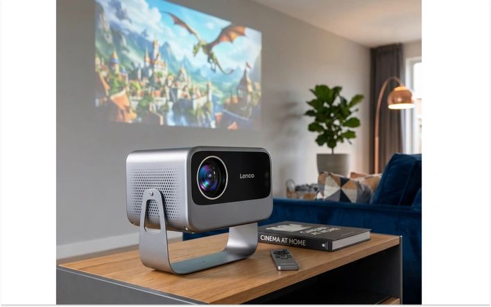 Product afbeelding: WK Home Stadium Bundel: Beamer + Speaker + Kabel