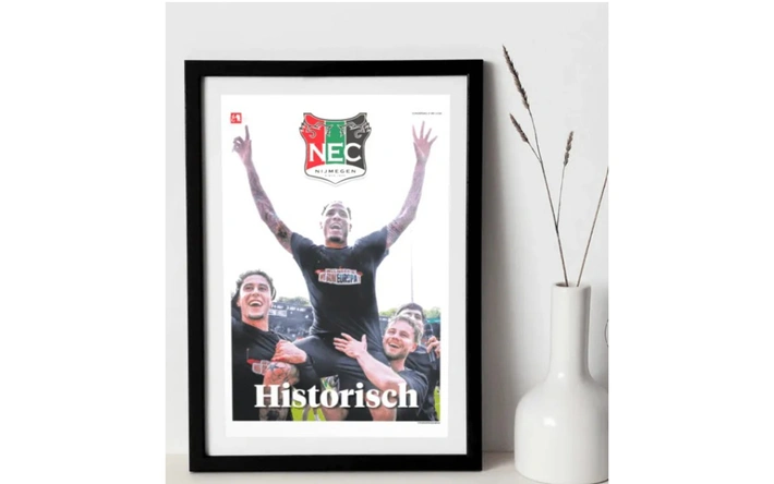 Product afbeelding: Ingelijste cover of puzzel De Gelderlander - NEC