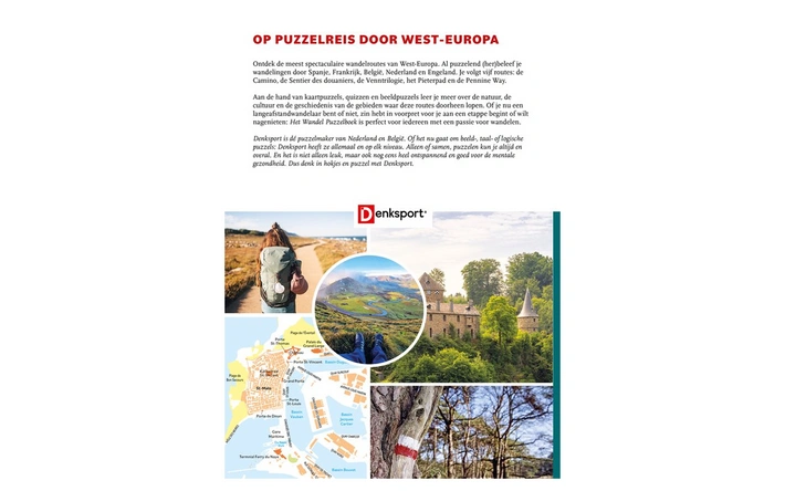Product afbeelding: Het Wandelpuzzelboek: West-Europa