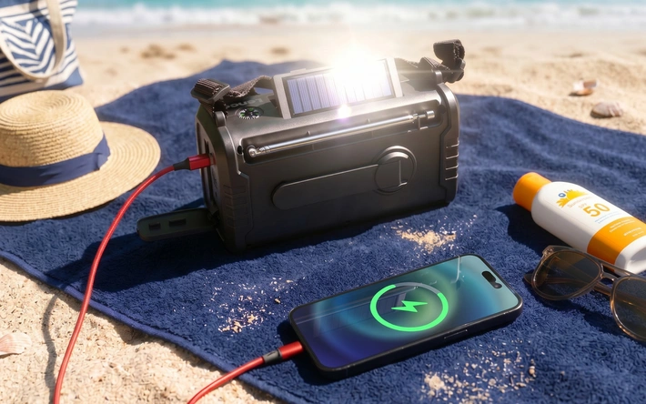 Product afbeelding: Lenco Noodradio (DAB+/FM & Powerbank)