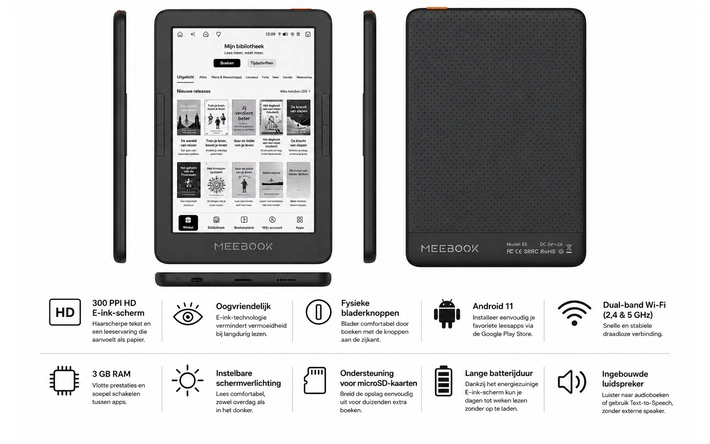 Product afbeelding: E-reader Meebook E6