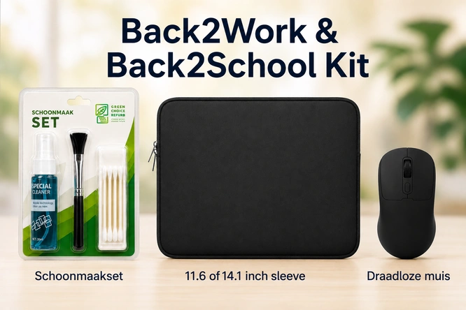 Product afbeelding: Laptopset (muis/sleeve/schoonmaakset)