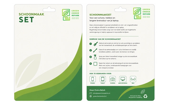Product afbeelding: Laptopset (muis/sleeve/schoonmaakset)