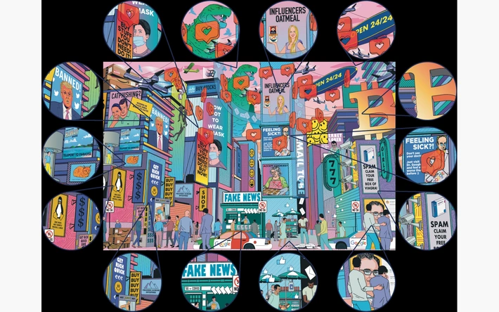 Product afbeelding: Puzzle in a bag - De Internet puzzel