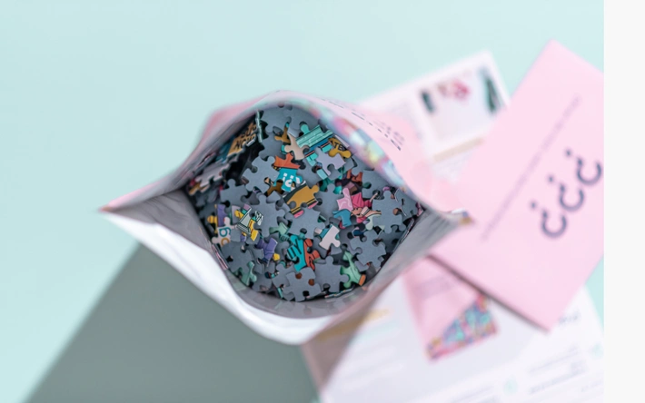 Product afbeelding: Puzzle in a bag - De Internet puzzel