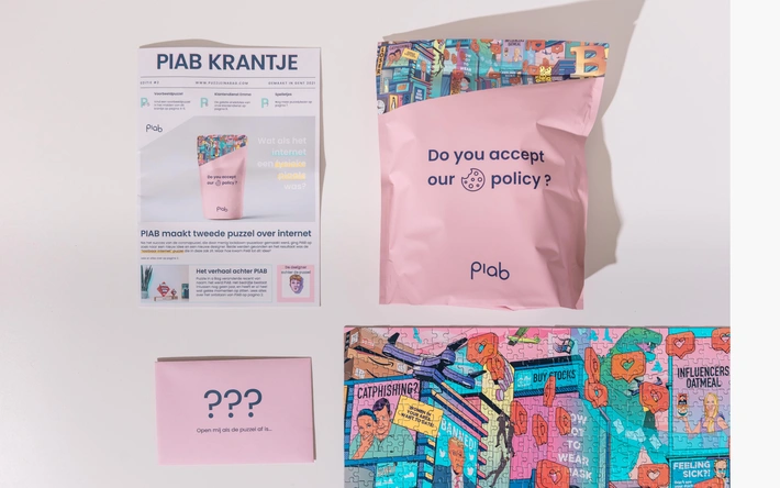 Product afbeelding: Puzzle in a bag - De Internet puzzel