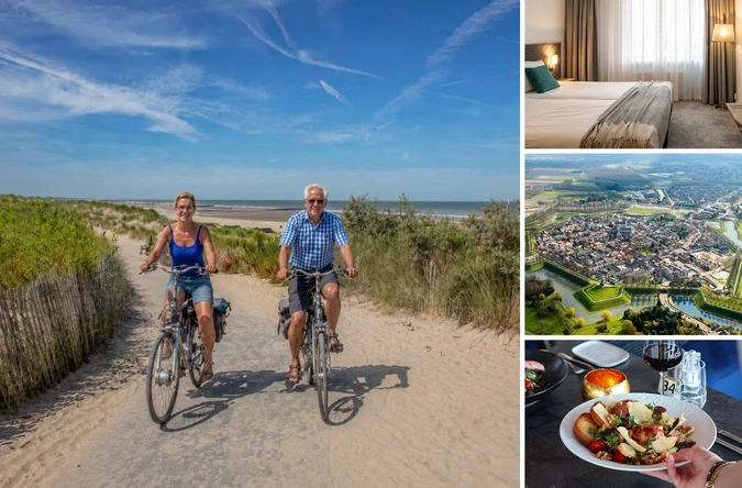 Product afbeelding: Churchill Hotel Terneuzen | 5-Daagse fietsvakantie door Zeeuws-Vlaanderen in Zeeland | incl. 3-gangendiner (2 avonden)