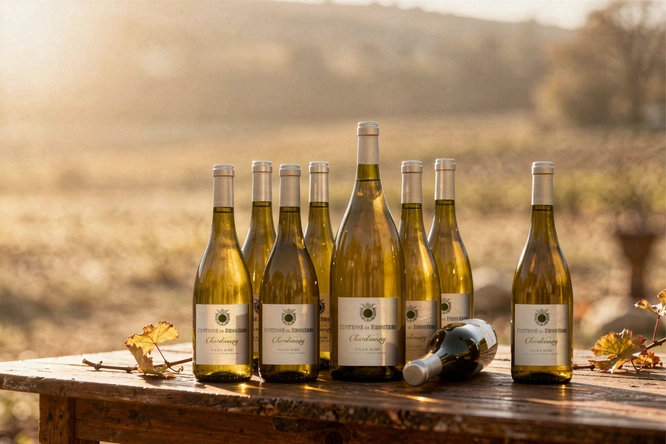 Product afbeelding: Wijnpakket - Comtesse de Bessieres - Chardonnay pakket 8+1
