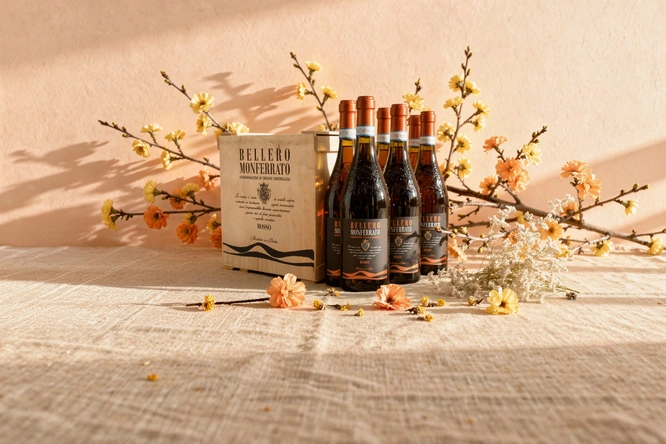Product afbeelding: Wijnkist - Bellero Monferrato Rosso Piemonte Rosso (kist van 6 flessen)
