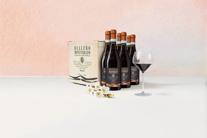Product afbeelding: Wijnkist - Bellero Monferrato Rosso Piemonte Rosso (kist van 6 flessen)