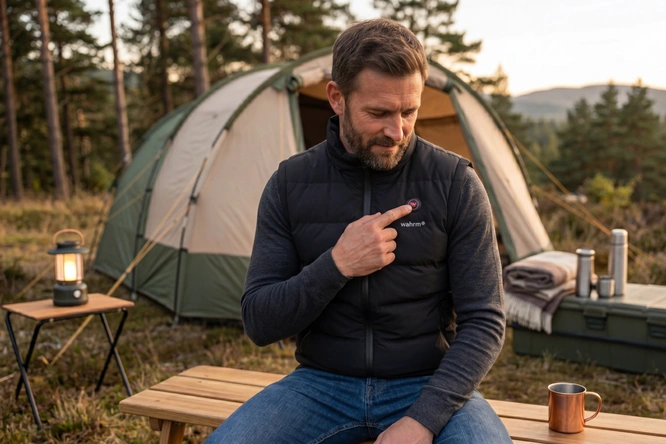 Product afbeelding: Infrarood verwarmde bodywarmer (m/v) - Wahrm