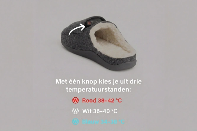 Product afbeelding: Infrarood verwarmde pantoffels - Wahrm