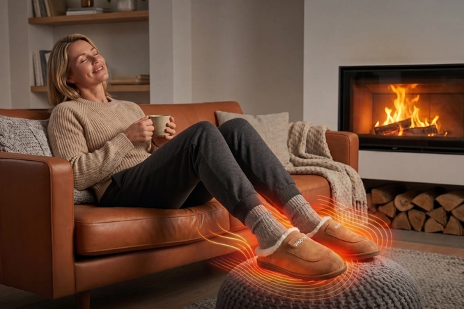 Product afbeelding: Infrarood verwarmde pantoffels - Wahrm