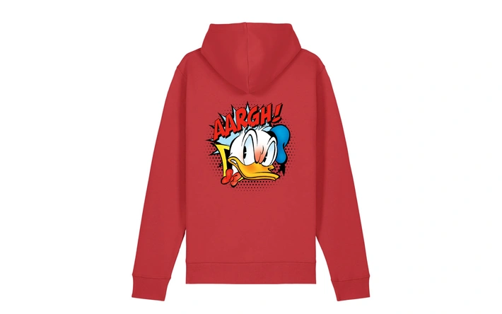 Product afbeelding: Donald Duck 'Donald Boos' Hoodie - Rood