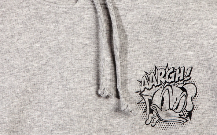 Product afbeelding: Donald Duck 'Donald Boos' Hoodie - Grijs