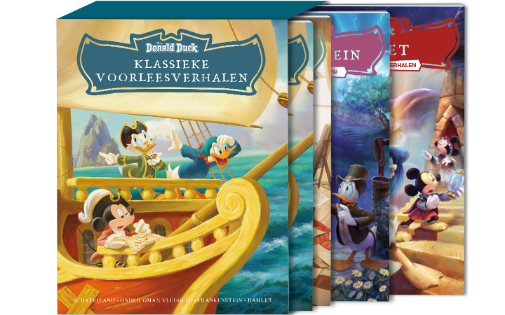 広告 vol.413,414,414,415,416,417（6冊セット） Donald Duck verzamelbox Klassieke voorleesverhalen 1 t/m 4 - De