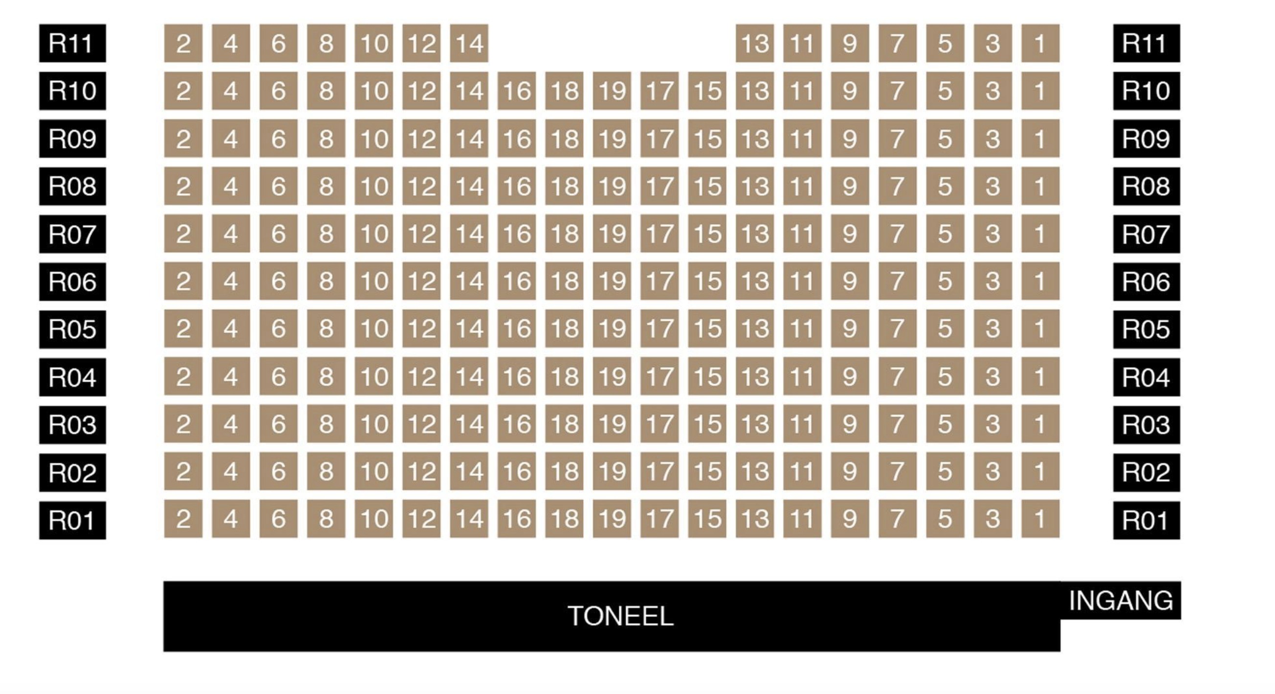 Plattegrond Theater aan de Schie - Kleine zaal.png