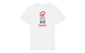 Product afbeelding thumbnail: T-shirt - Q Sounds Better With You - gepersonaliseerd - wit