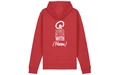 Product afbeelding thumbnail: Hoodie - Q Sounds Better With You - gepersonaliseerd - rood
